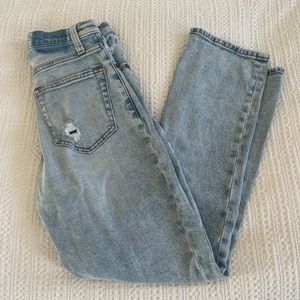 Abercrombie and Fitch ankle straight high-rise Jeans